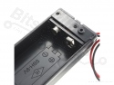 Battery holder for 9V block battery with switch/lid